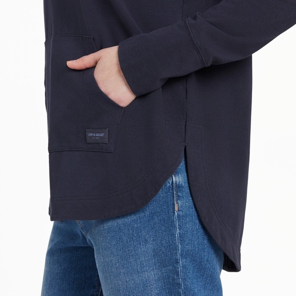 Life Is Good Heart Rays Crusher-FLEX Hoodie Tunic - Picture 3 of 15